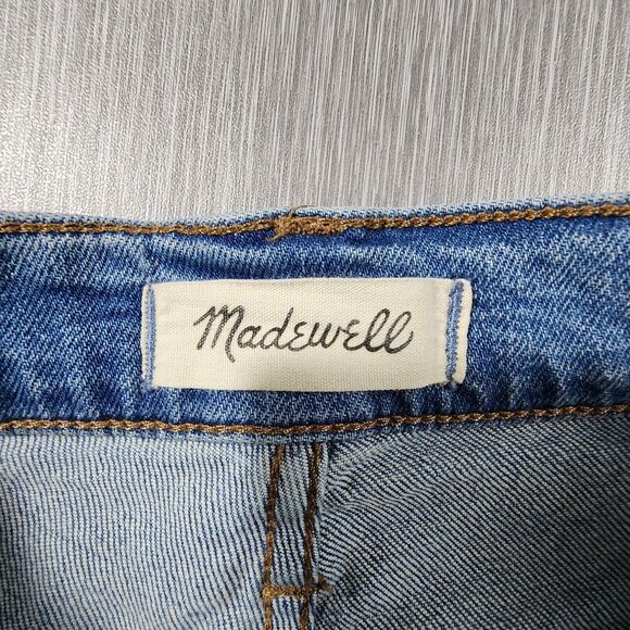 Madewell The Perfect Vintage Jeans Light Blue Wash Size 26p Petite Distressed - Picture 4 of 12